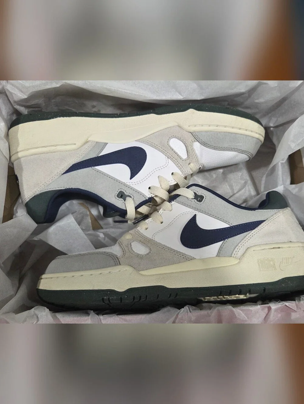 Nike Men’s Full Force Low in the 'White Navy Teal' colorway